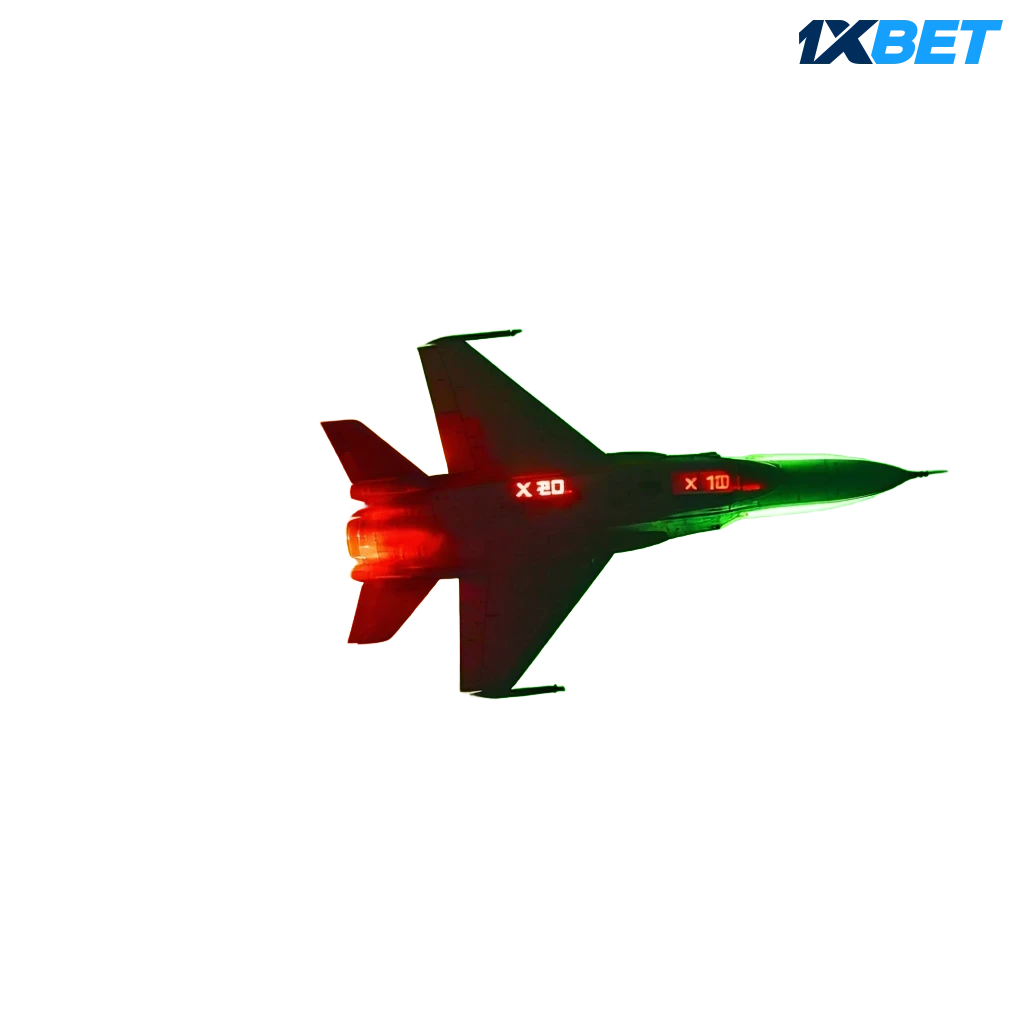 Aviatorの日本語バナー。上昇する倍率とキャッシュアウト。日本円対応、1xBetでデモ／リアルでプレイ。