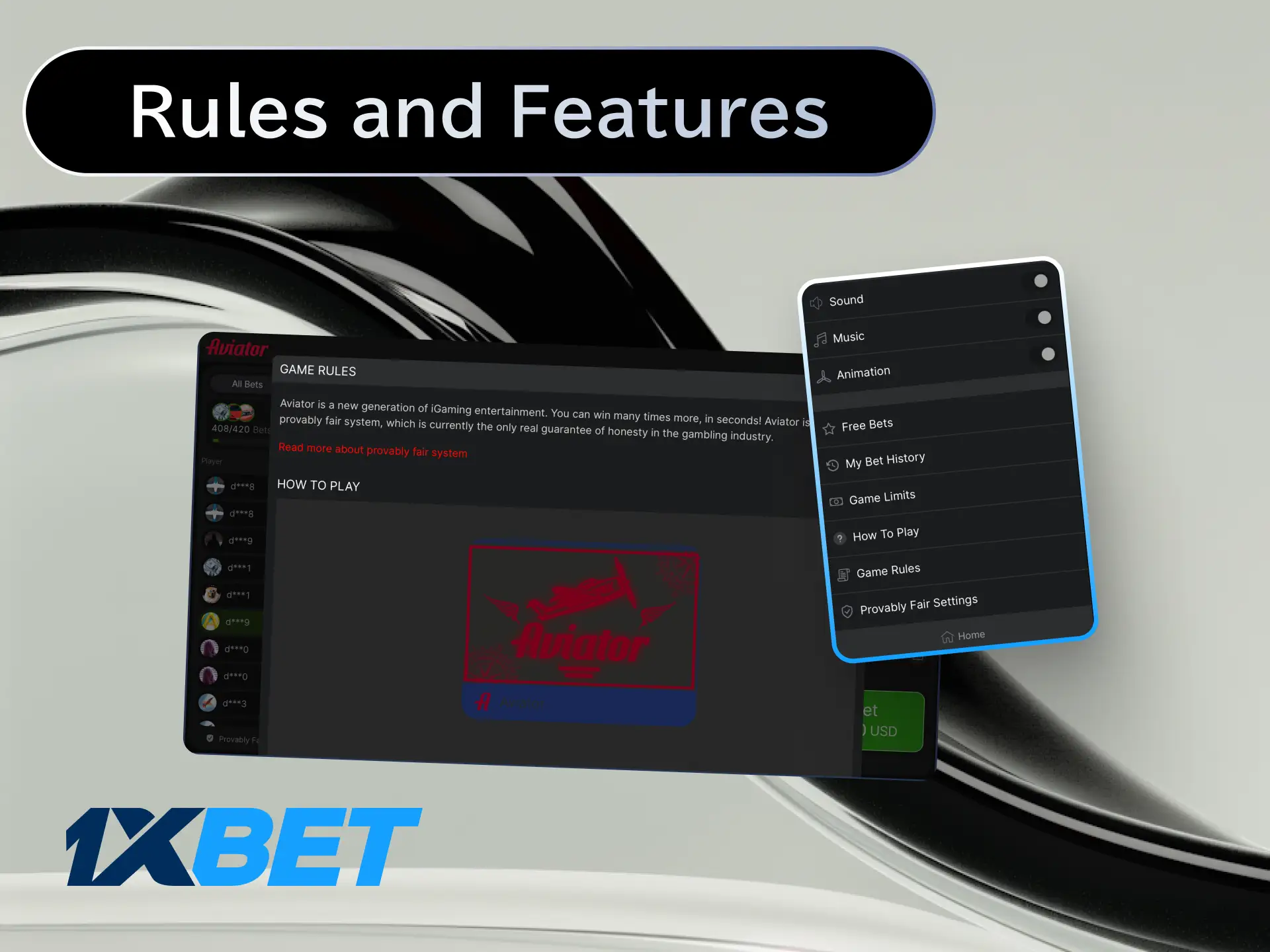 Learn Aviator rules and features including the rising multiplier and auto cashout at 1xBet Japan.