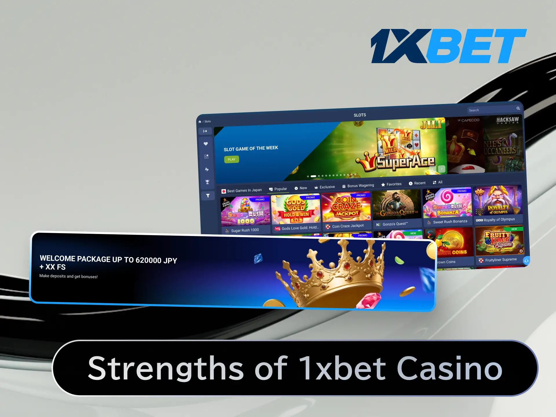 Discover the strengths of 1xBet Japan casino including game variety, fast payouts, and 24/7 support.