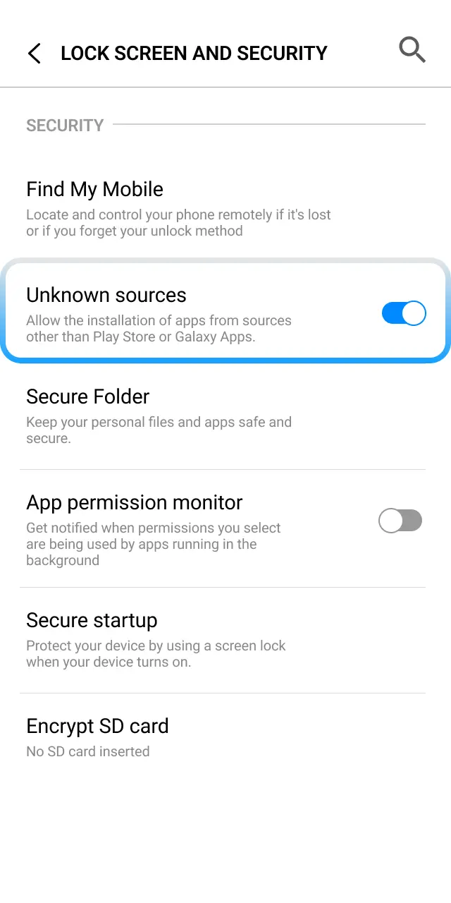 Enable installation from unknown sources in Android settings to install the 1xBet Japan app.