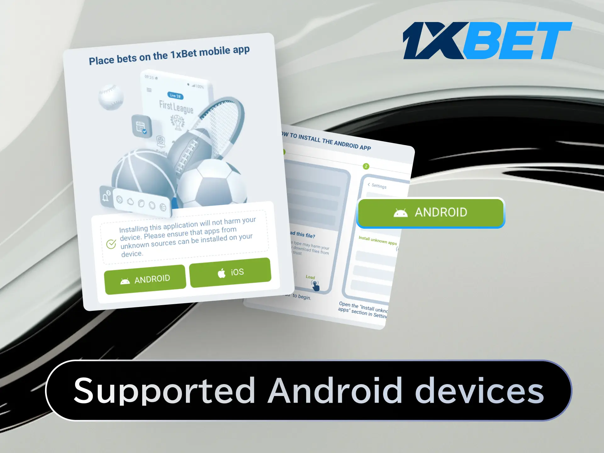 Check the list of supported Android devices for the 1xBet mobile app including Samsung and Xiaomi.