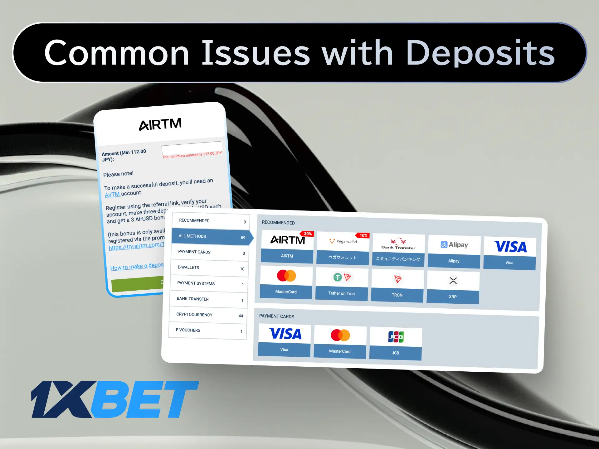 Find solutions for common deposit issues like delayed transactions or declined payments at 1xBet.