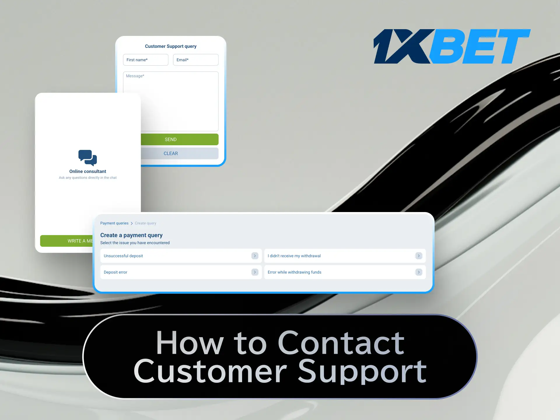 Contact 1xBet Japan customer support via live chat, email, or phone for deposit and withdrawal help.